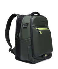 PIQUADRO CORNER SPECIALE GOMMATO  Rucsac pentru laptop de 14", extensibil VERDE - Rucsacuri pentru laptop - 3