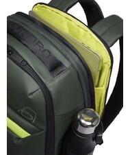 PIQUADRO CORNER SPECIALE GOMMATO  Rucsac pentru laptop de 14", extensibil VERDE - Rucsacuri pentru laptop - 8