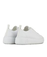 ARMANI EXCHANGE SUPER ACTION Adidași din piele cu platformă OP WHITE - Pantofi femei - 4