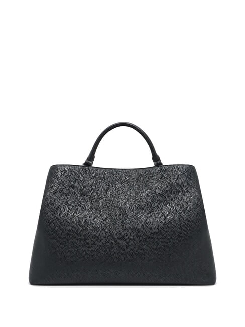 NICOLE Geantă de mână cu buzunar și curea de umăr negru - Genți femei