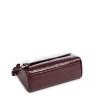 ARMANI EXCHANGE JANE CROCO Geantă de umăr cu imprimeu de crocodil canelură - Genți femei - 5