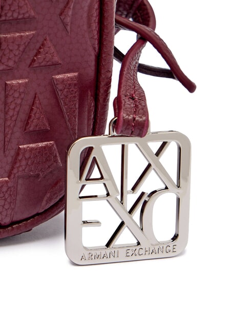 LIZ PEBBLE Geantă foto cu logo &icirc;n relief canelură - Genți femei