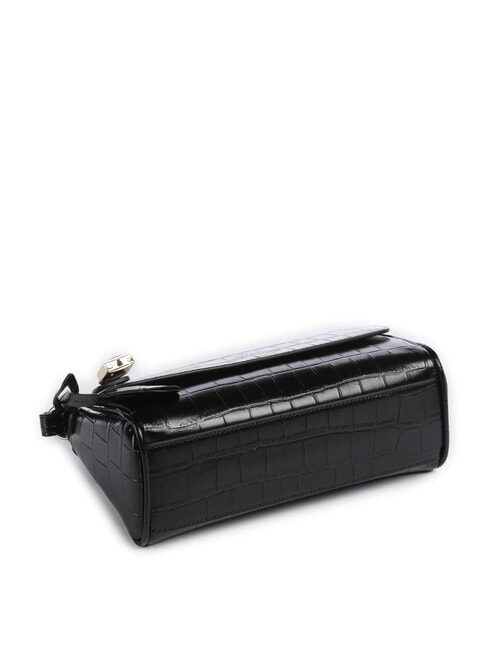 JANE CROCO Geantă de umăr cu imprimeu de crocodil negru - Genți femei