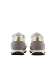 ARMANI EXCHANGE DROP MICROSUEDE Teniși cu logo lateral bas brun + alb-gălbui - Pantofi femei - 5