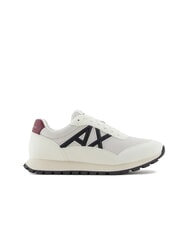ARMANI EXCHANGE DROP MICROSUEDE Teniși cu logo contrastant alb-gălbui+bleumarin închis+roșu-roșu-verzui - Pantofi bărbați - 2
