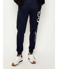 ARMANI EXCHANGE ROYALE SUEDE AIR MESH Teniși din piele cu logo AX alb-gălbui + bleumarin - Pantofi bărbați - 5