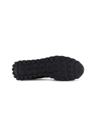 ARMANI EXCHANGE DROP MICROSUEDE Teniși cu logo contrastant negru + alb-gălbui - Pantofi bărbați - 6