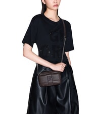 ARMANI EXCHANGE SUSIE SOFT Mini Geanta de umar ciocolată fierbinte - Genți femei - 5