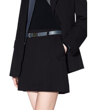 ARMANI EXCHANGE CINTURA Curea reversibilă din piele vale / oțel rece - Curele - 4