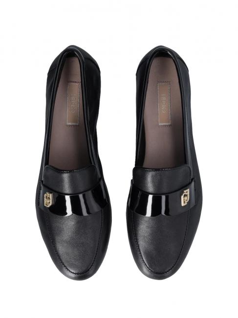 EMEL 05 Mocasini din piele negru - Pantofi femei