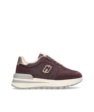 LIUJO AMAZING 25 Teniși din piele întoarsă și plasă purpuriu/auriu deschis - Pantofi femei - 3