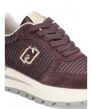 LIUJO AMAZING 25 Teniși din piele întoarsă și plasă purpuriu/auriu deschis - Pantofi femei - 5