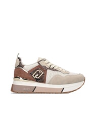 LIUJO MAXI WONDER 01 Teniși cu platformă și detalii din piton frânghie/ciocolată - Pantofi femei - 3