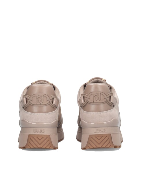 MAXI WONDER 91 Teniși cu platformă și inserții din piele lăcuită neutru - Pantofi femei