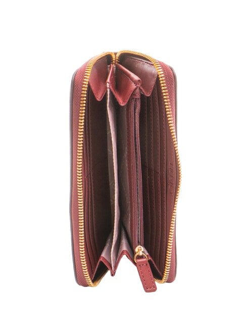 CALIWEN Portofel mare cu fermoar vin roșu - Portofele femei