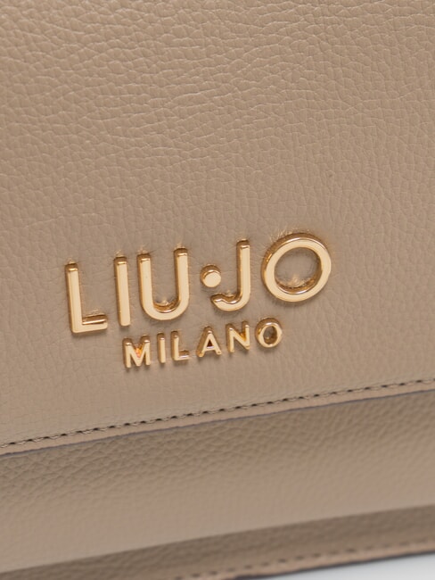 CALIWEN Geantă mică de umăr cu clapă taupe de deșert - Genți femei