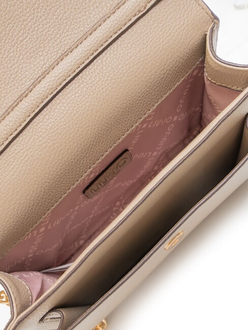 CALIWEN Geantă mică de umăr cu clapă taupe de deșert - Genți femei