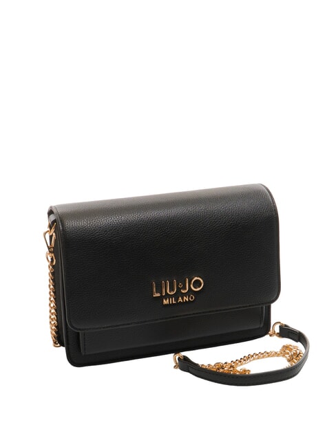 CALIWEN Geantă mică de umăr cu clapă BLACK - Genți femei