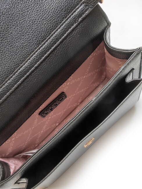 CALIWEN Geantă mică de umăr cu clapă BLACK - Genți femei