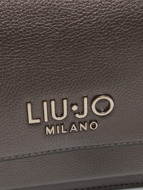 CALIWEN Geantă mică de umăr cu clapă antracit met. - Genți femei