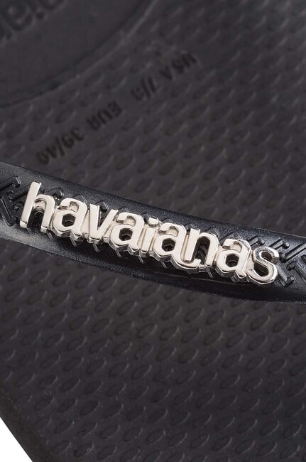 SQUARE LOGO Papuci flip-flop negru/argintiu - Pantofi femei