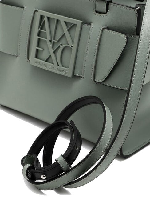 SUSIE Geantă de m&acirc;nă, cu curea de umăr salvie - Genți femei