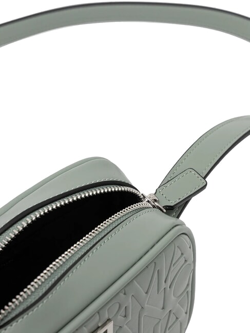 LOGO EMBOSSED Mini geantă de umăr salvie - Genți femei