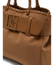 ARMANI EXCHANGE SUSIE SOFT Geantă de cumpărături medie whisky ușor - Genți femei - 4