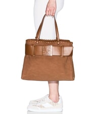 ARMANI EXCHANGE SUSIE SOFT Geantă de cumpărături medie whisky ușor - Genți femei - 6