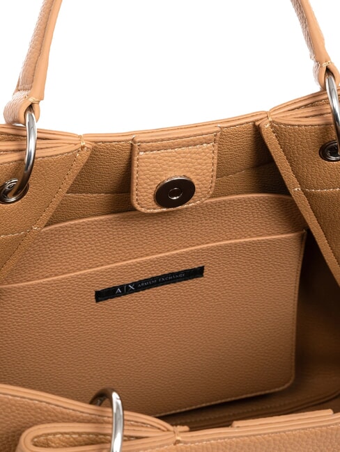 WAVE Geantă mare perforată roz camel - Genți femei