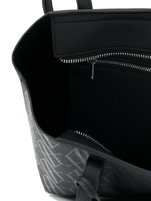 SILVYE MONOGRAM Geantă de cumpărături de umăr negru/negru - Genți femei