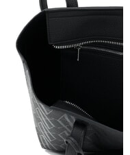 ARMANI EXCHANGE SILVYE MONOGRAM Geantă de cumpărături de umăr negru/negru - Genți femei - 4