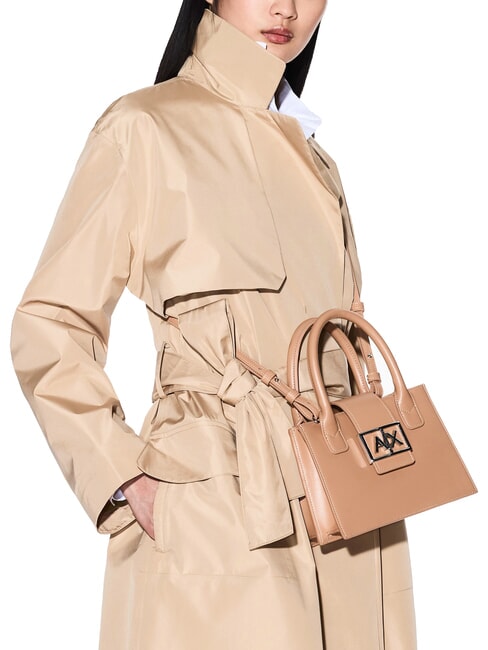 JODIE Geantă mini satchel roz camel - Genți femei