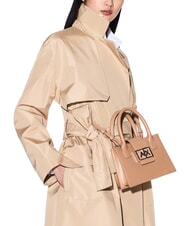 ARMANI EXCHANGE JODIE Geantă mini satchel roz camel - Genți femei - 6