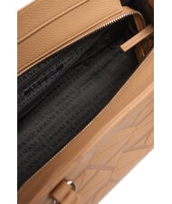 ARMANI EXCHANGE GYNGER Geantă de umăr cu imprimeu integral al logo-ului trandafir de cămilă/trandafir de cămilă - Genți femei - 5