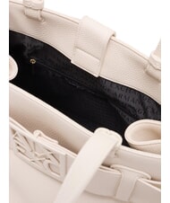 ARMANI EXCHANGE SUSIE SOFT Geanta de umar cu catarama aproape alb - Genți femei - 5