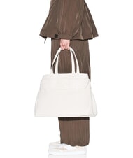 ARMANI EXCHANGE SUSIE SOFT Geanta de umar cu catarama aproape alb - Genți femei - 6