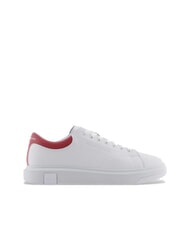 ARMANI EXCHANGE ACTION Tenisi din piele op.white+cardinal - Pantofi bărbați - 2