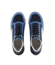 ARMANI EXCHANGE OSAKA Adidași Man albastru+bleumarin+alb-gălbui - Pantofi bărbați - 3