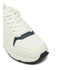 ARMANI EXCHANGE A|X Teniși cu logo lateral Off White + Jet Set - Pantofi bărbați - 4