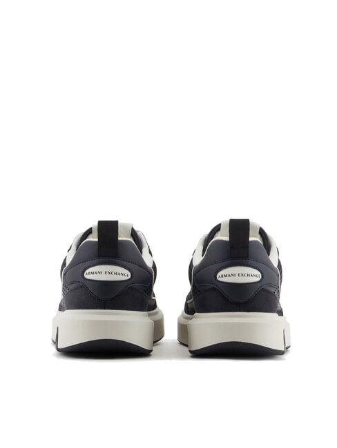 A|X Teniși cu inserții de plasă și logo bleumarin închis + alb-gălbui - Pantofi bărbați