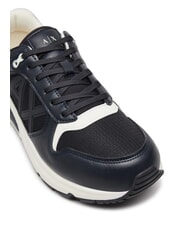 ARMANI EXCHANGE A|X Teniși cu logo lateral bleumarin închis + alb-gălbui - Pantofi bărbați - 5