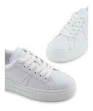 ARMANI EXCHANGE A|X Adidași alb op.+roza deschis - Pantofi femei - 3