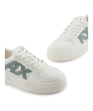 ARMANI EXCHANGE A|X Teniși cu logo contrastant alb &icirc;nchis+verde &icirc;nchis - Pantofi femei - 4