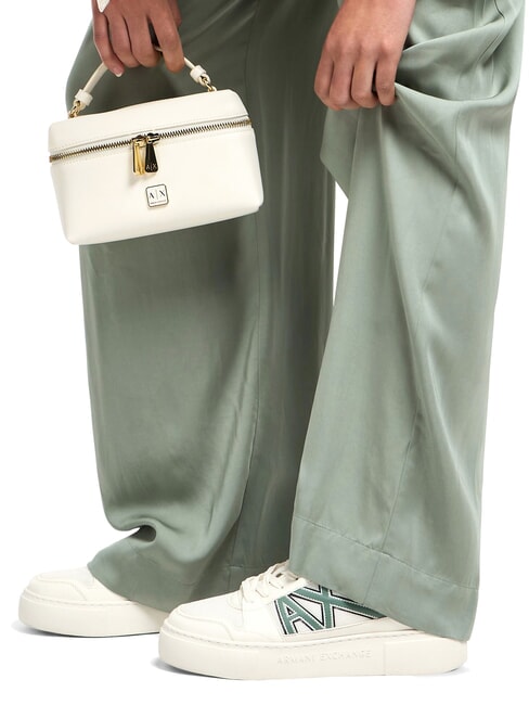 A|X Teniși cu logo contrastant alb închis+verde închis - Pantofi femei