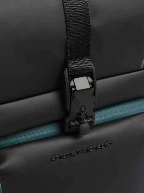 CORNER SPECIALE GOMMATO Rucsac pentru laptop cu roll-top negru - Rucsacuri pentru laptop