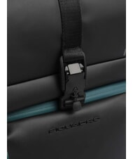 PIQUADRO CORNER SPECIALE GOMMATO Rucsac pentru laptop cu roll-top negru - Rucsacuri pentru laptop - 3