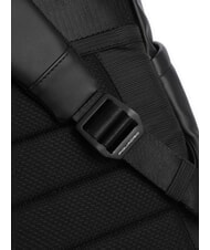 PIQUADRO CORNER SPECIALE GOMMATO Rucsac pentru laptop cu roll-top negru - Rucsacuri pentru laptop - 4