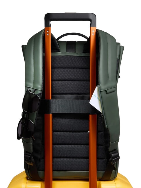 CORNER SPECIALE GOMMATO Rucsac pentru laptop cu roll-top VERDE - Rucsacuri pentru laptop