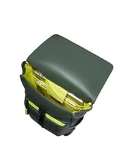 PIQUADRO CORNER SPECIALE GOMMATO Rucsac pentru laptop cu roll-top VERDE - Rucsacuri pentru laptop - 4